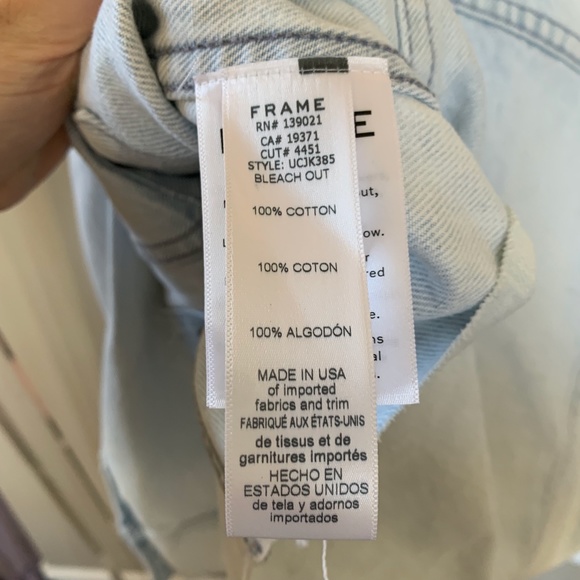 FRAME Ultra Crop Denim Jacket - Picture 12 of 14